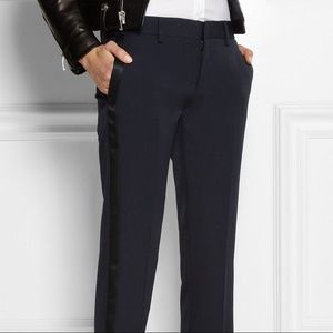 SAINT LAURENT Navy Tuxedo Pant 36 S